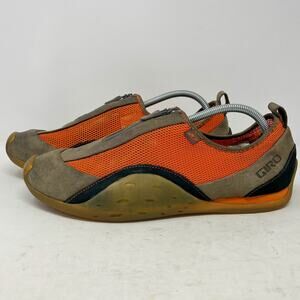 Giro Gava Orange Grey Cycling Mtn Biking Shoes Mesh Leather Mens Size 10.5